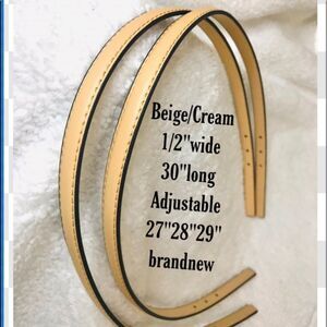 Replacement Straps beige/cream 1/2”wide brandnew